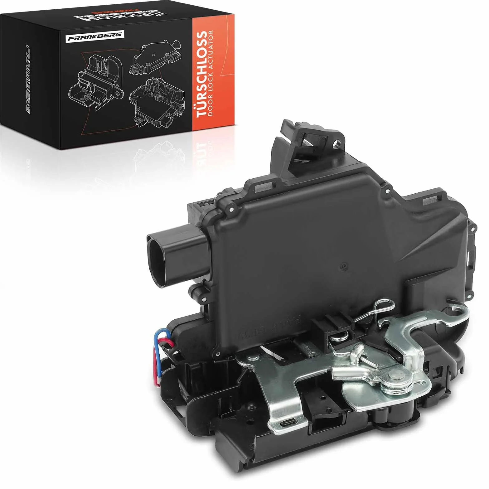 Frankberg Serratura porta serratura auto Posteriore sinistro Compatibile con Golf IV 1J1 Golf IV Variante 1J5 P.a.s.s.a.t Variante 3B5 O.c.t.a.v.i.a I Combi 1U5 B.o.r.a 1J2 Replace# 3B4839015AL