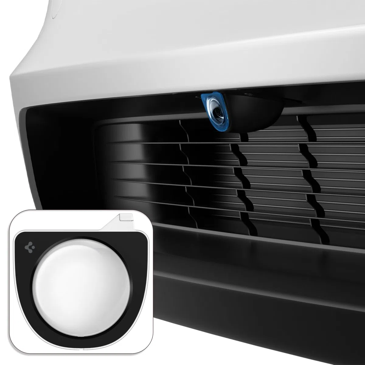Spigen Protezione per Obiettivo Telecamera Anteriore per Tesla Model Y Juniper 2025-2026 (Standard/Premium/Performance), Copertura Fotocamera Paraurti Anteriore, Progettata per Accessori Tesla
