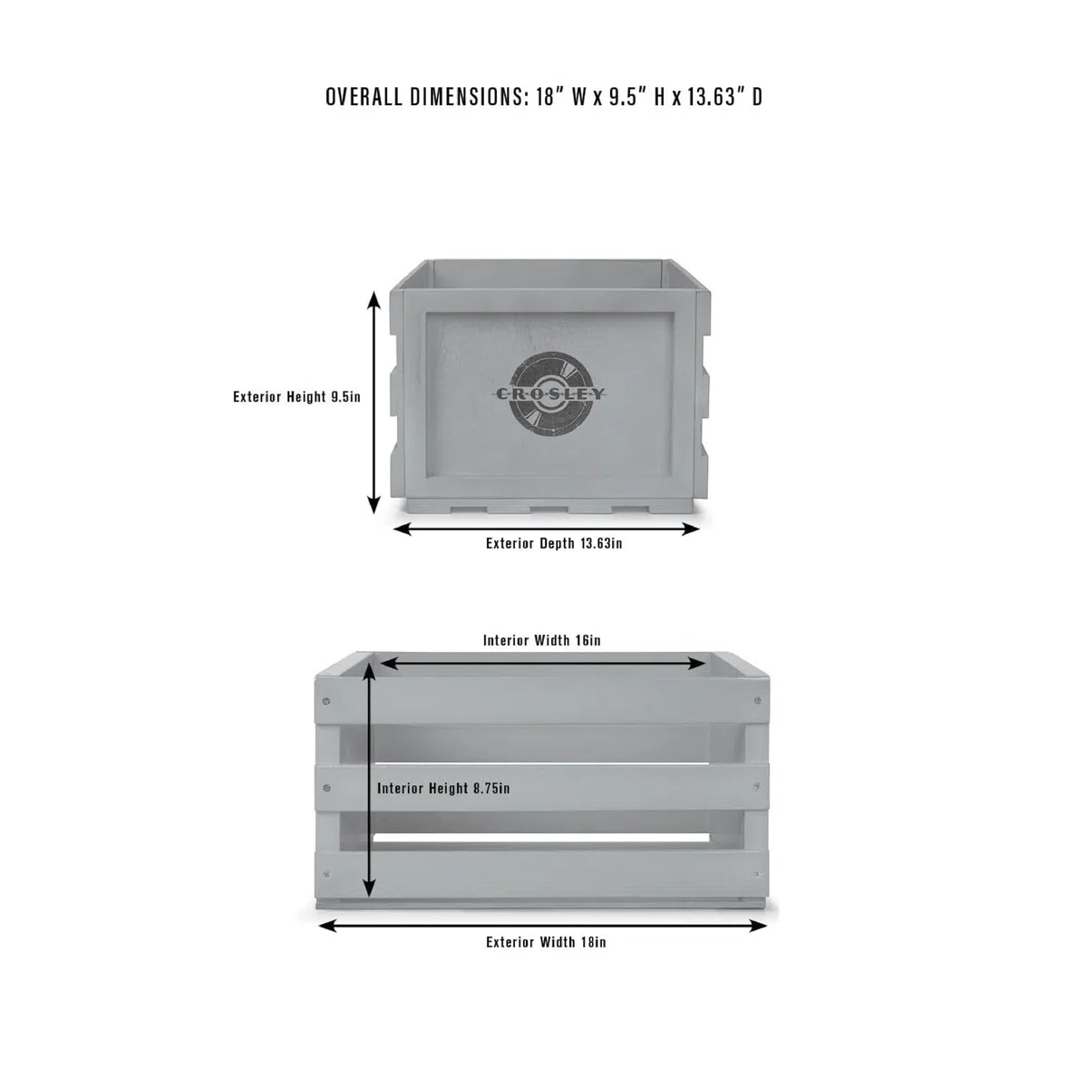 Crosley Record Storage Crate