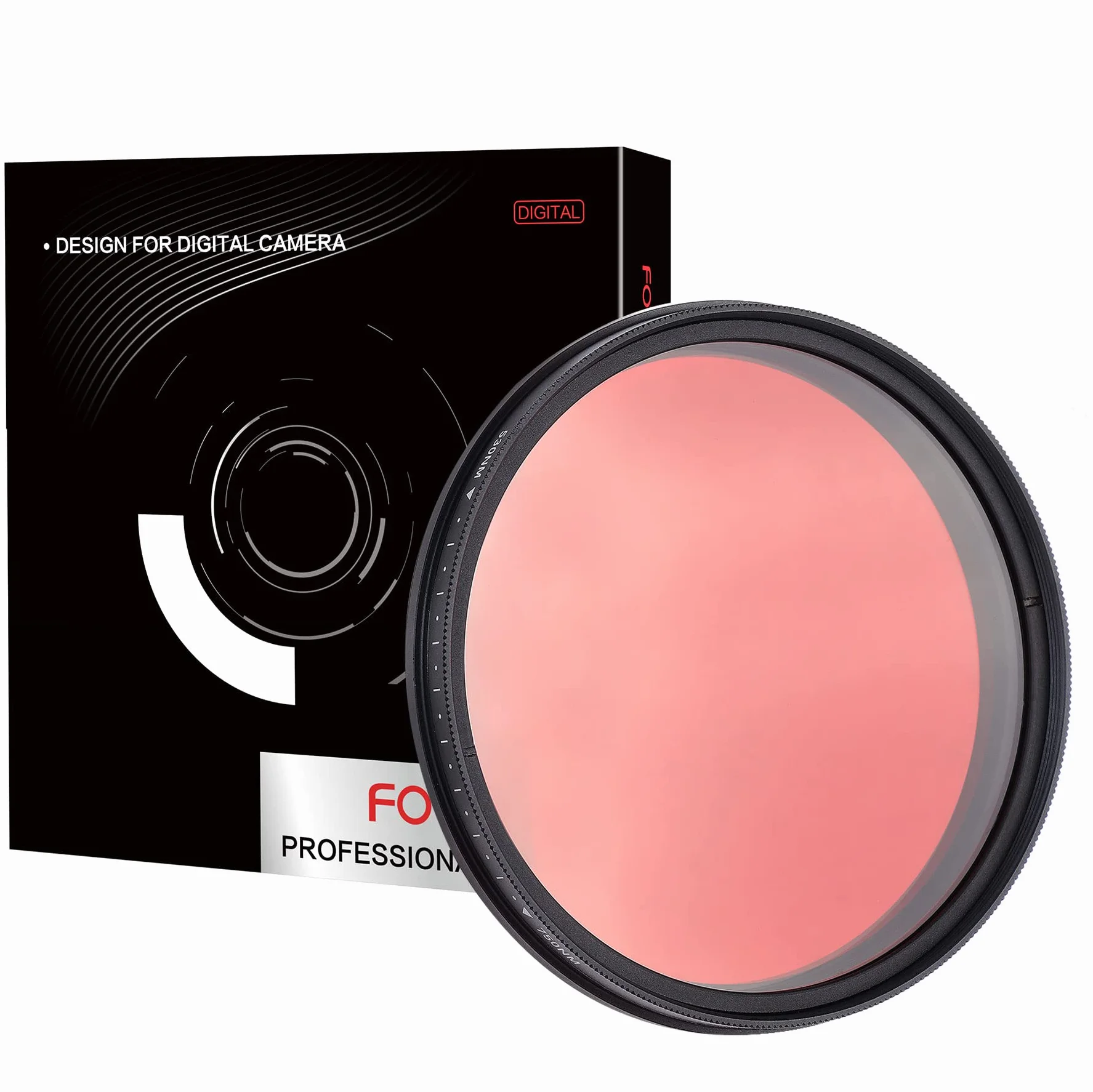 Fotga 82 mm, 6 in 1, filtro per lenti a raggi infrarossi, regolabile da 530 nm a 650 nm, 680 nm, 720 nm, 750 nm