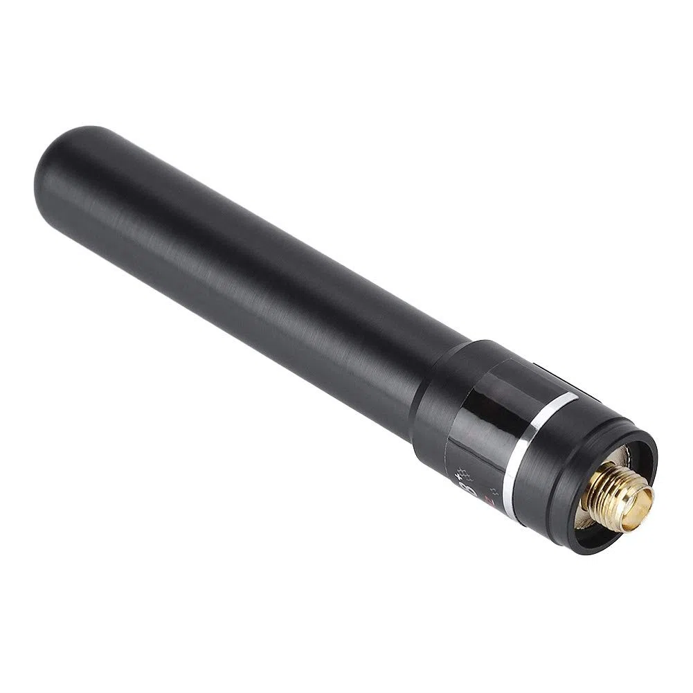 Antenna compatibile con Baofeng UV-5R Mobile Ham Radio, HH-S518+ SMA-F UV ad alto guadagno Dual Band antenna corta radio radio antenna