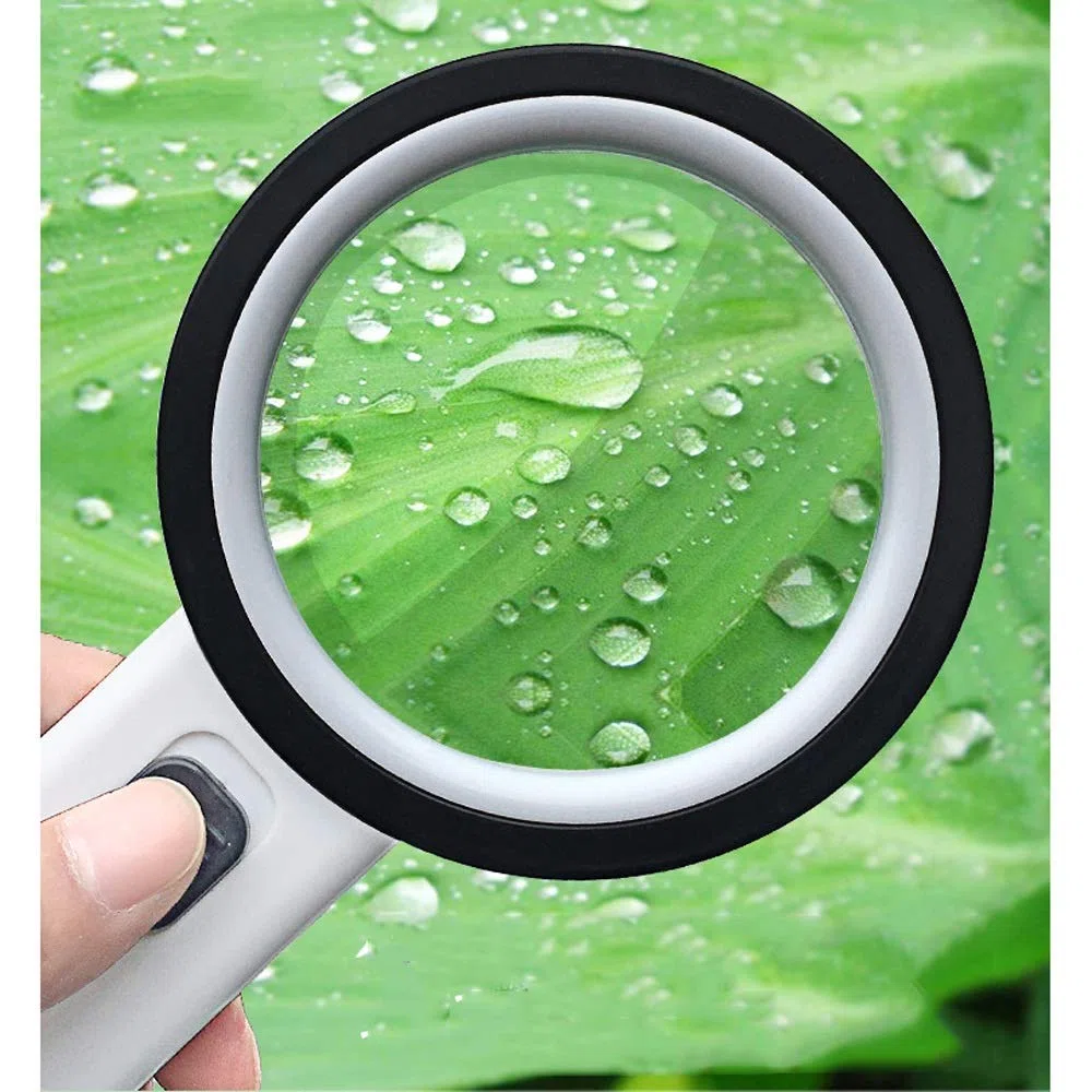 Vetro con lampada 30 volte 100 mm riparazione lente d'ingrandimento portatile vecchia lettura nera Made in China
