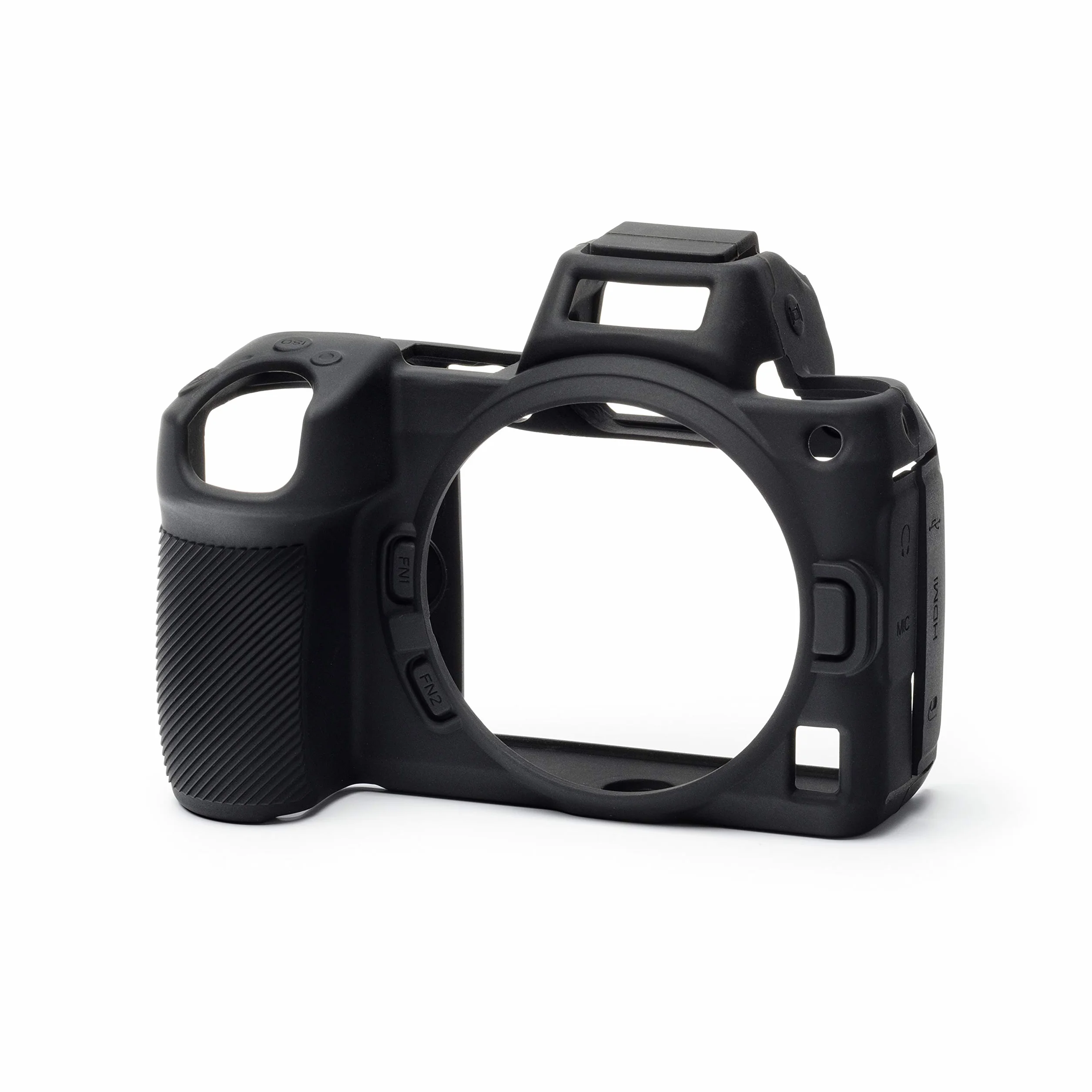 easyCover - Custodia in silicone per fotocamera - Protezione per la vostra fotocamera Nikon Z5/Z6 II/Z7 II (Nero)