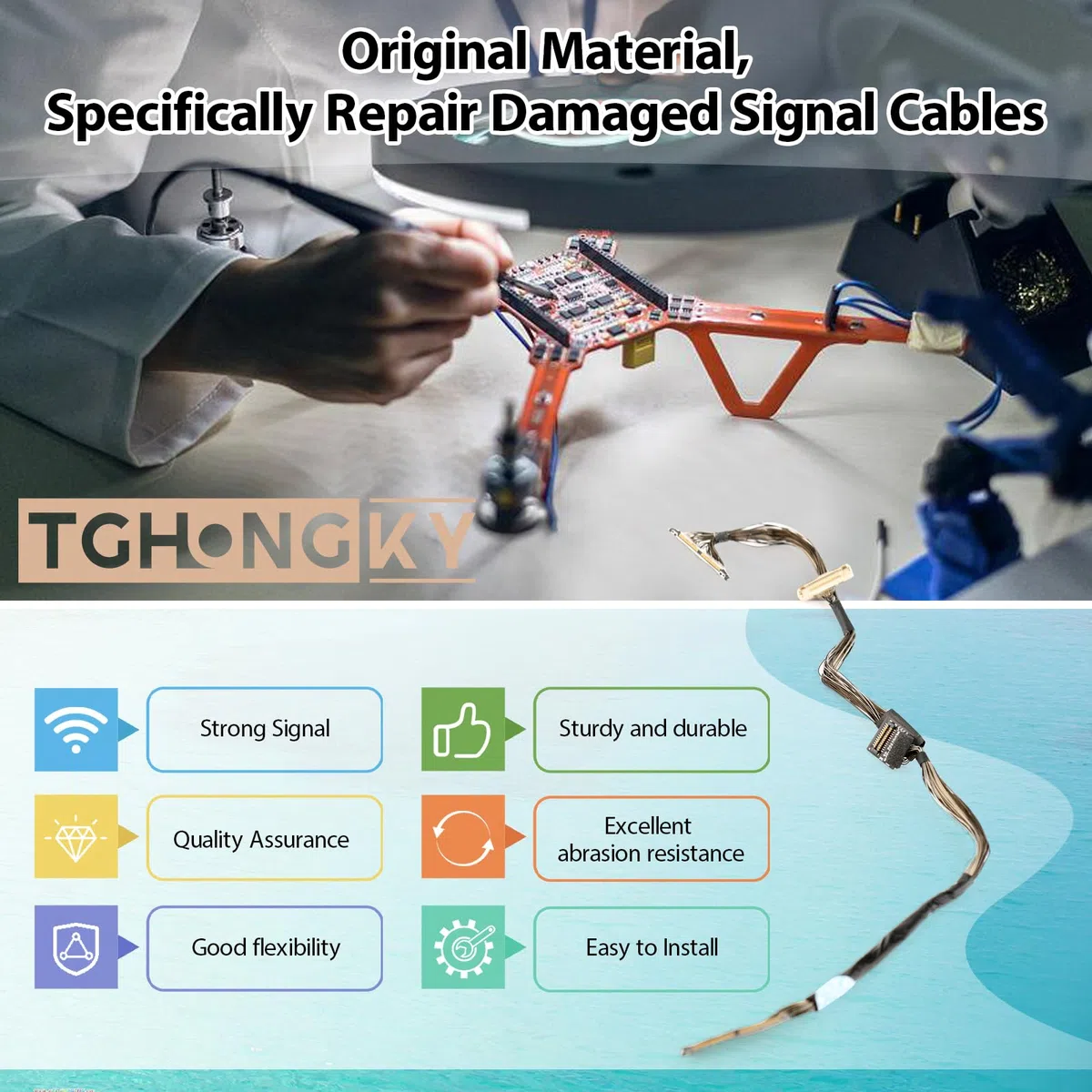 Cavo Segnale PTZ Gimbal per DJI Mini 3 PRO/Mini 3 Gimbal Camera Signal Cable per DJI Mini 3 PRO Cavo PTZ Gimbal for Linea con 4 Attrezzi Parts