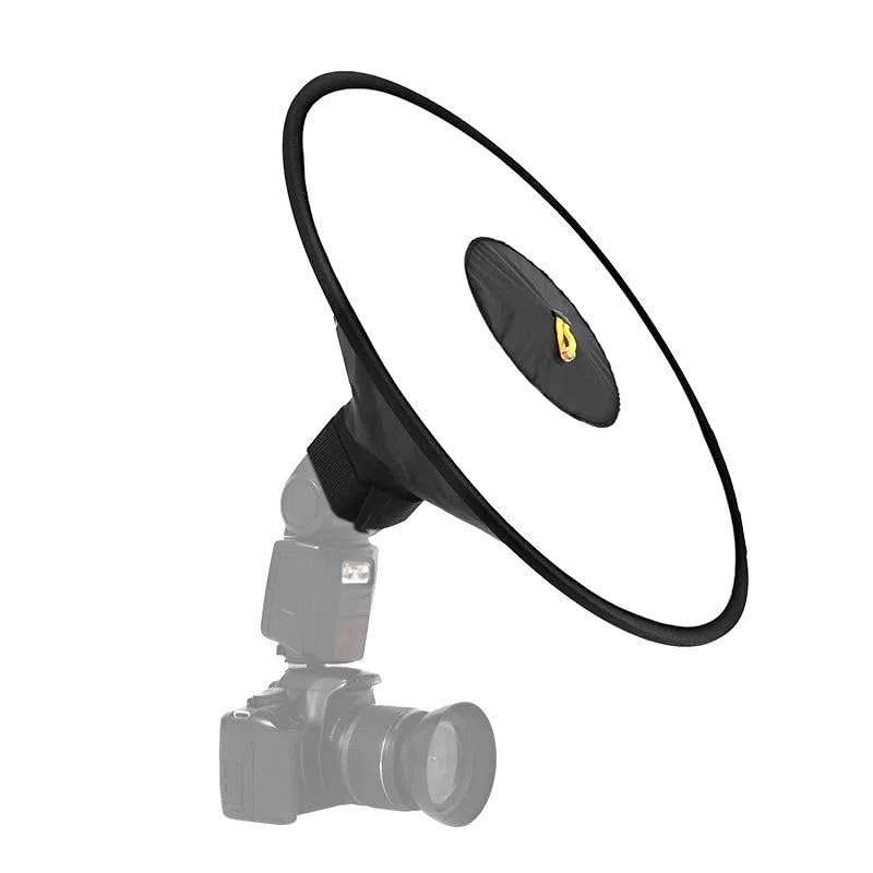 REFLEX CAMERA Diffusore universale per flash Softbox rotondo da 44 cm per DSLR Speedlite | Modificatore portatile di luce ad anello per fotografia di ritratto in studio | Include scatola portaoggetti