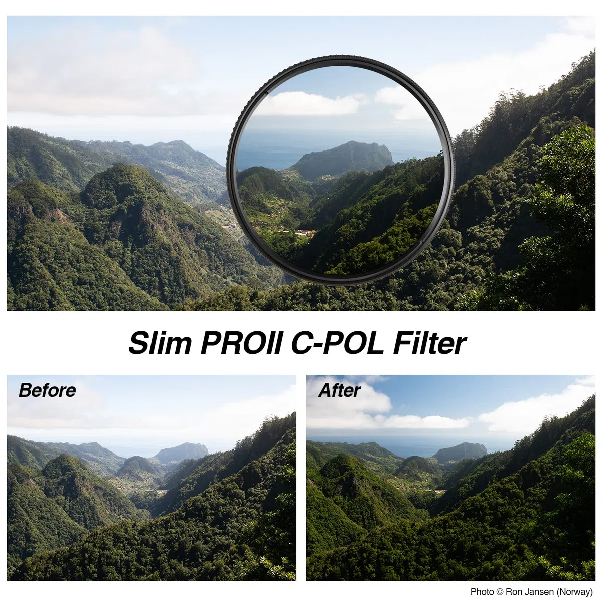 Haida Filtro polarizzatore circolare da 55 mm, filtro polarizzatore CPL ultra sottile