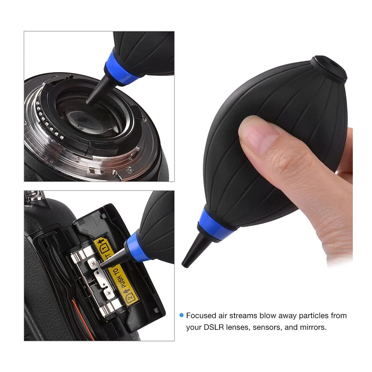 VSGO DKL-20 - Kit di pulizia professionale per fotocamere con sensore APS-C, tamponi per la pulizia dell'obiettivo, penna per la pulizia dell'obiettivo, compatibile con fotocamere DSLR Canon, Nikon,