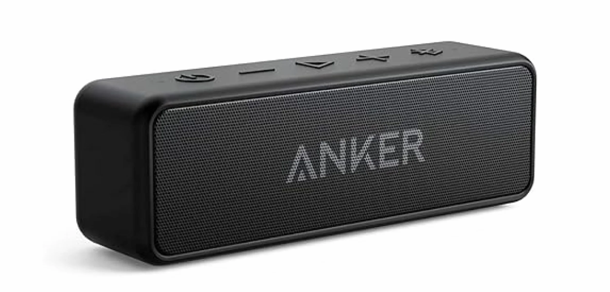 Soundcore Anker 2 Portable Bluetooth Speaker with Stereo Sound 12W, Bluetooth 5, BassUp, IPX7, 24h, Wireless Stereo Pairing, for Home, Outdoor, Travel