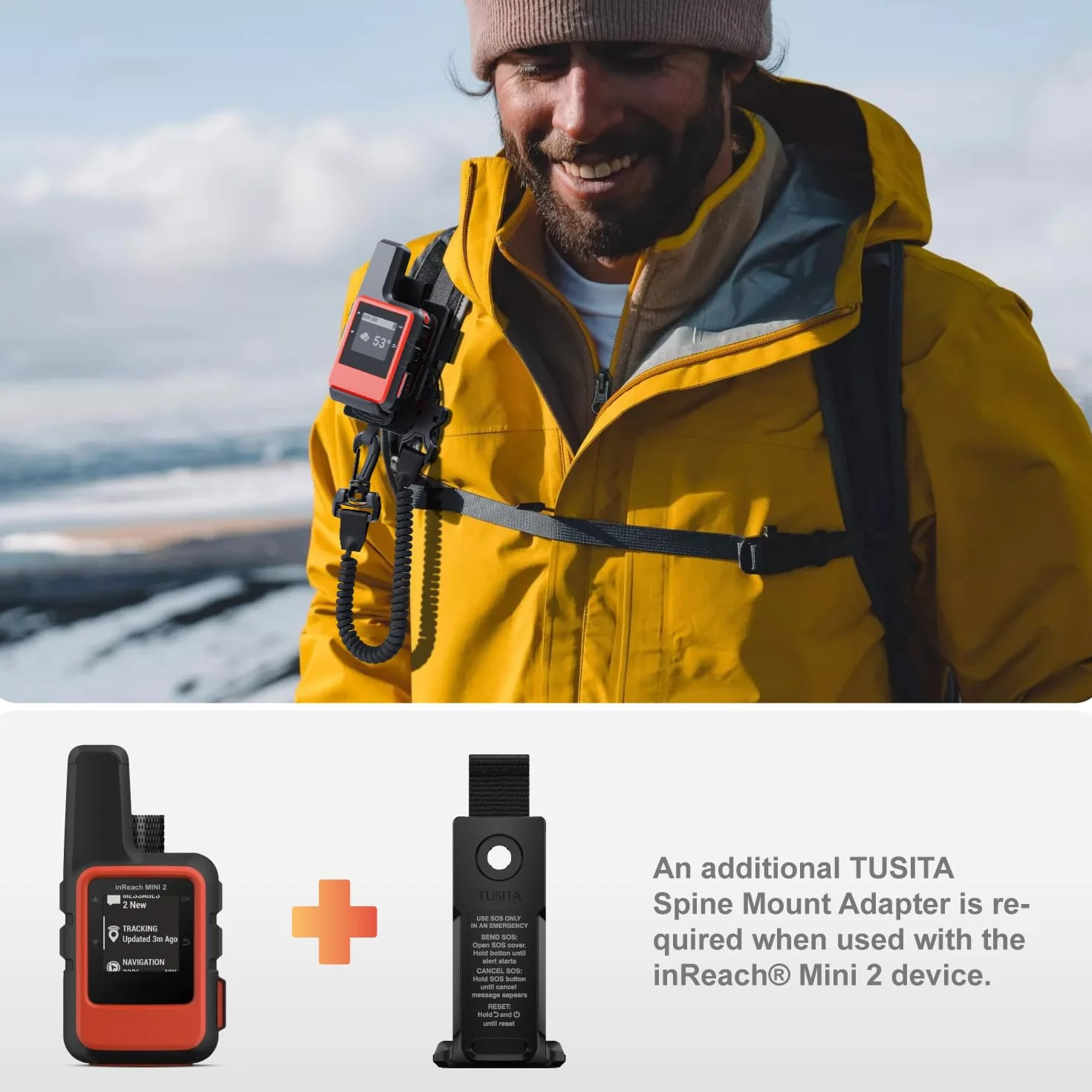 TUSITA Staffa a Strappo da Spallaccio Supporto Accessorio Compatibile con Garmin GPS Handhelds, 010-11855-00