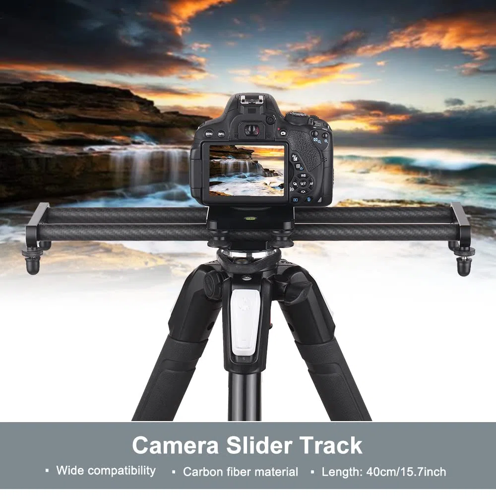Andoer Telecamera In Fibra Di Carbonio Track Slider Video Stabilizzatore Binario Con Mini Morsetto Per Telefono A Testa Sferica Per Fotocamera Dslr Videocamera Videocamera Dv Accessori Fotografici