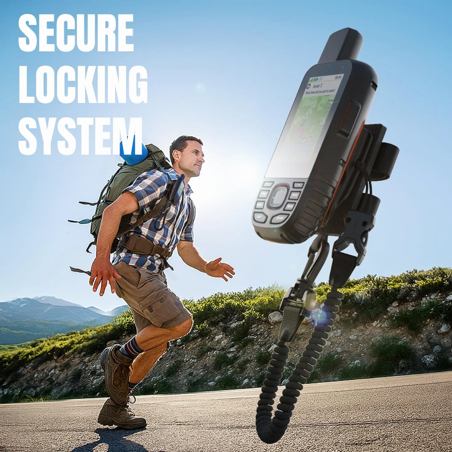 TUSITA Staffa a Strappo da Spallaccio Supporto Accessorio Compatibile con Garmin GPS Handhelds, 010-11855-00