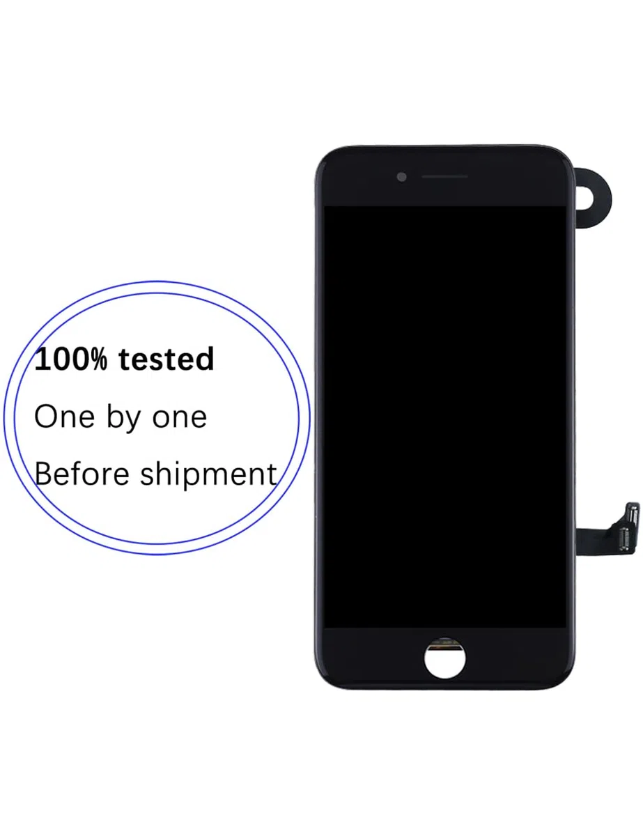 Display per iPhone 8 LCD Schermo di ricambio FHD Touchscreen Digitizer Telaio Assemblaggio con Altoparlante auricolare, Fotocamera frontale, Sensore di prossimità, Adesivo impermeabile, Kit di