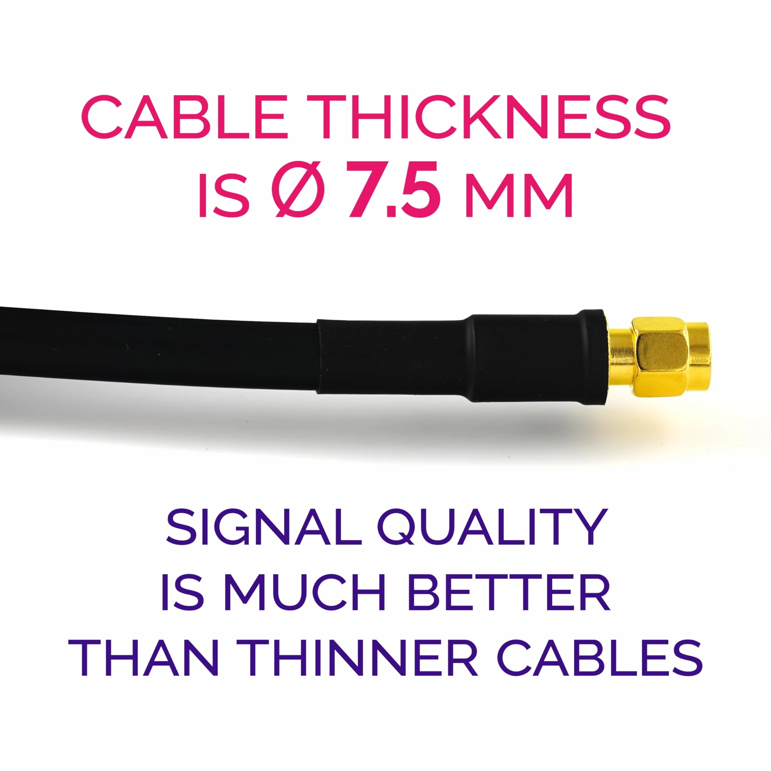 N Maschio a SMA Maschio Cavo coassiale 5m 50ohm 5D-FB Ø7,5mm prolunga 5 metri a bassissima perdita per LTE Antenna esterna 4G 5G Modem Amplificatore GSM Router WIFI Ripetitore cellulare