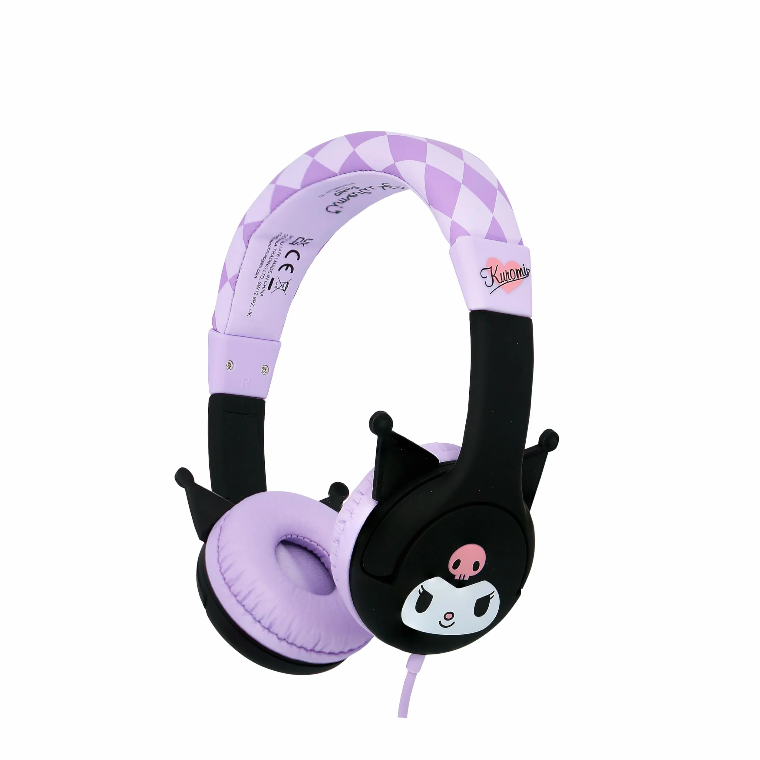 OTL Technologies Cuffie per bambini con cavo Kuromi LIMITATE in volume con licenza ufficiale Kuromi