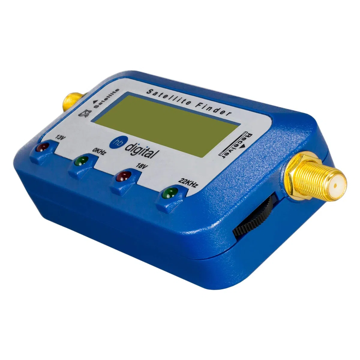 HB-Digital SET: Sat-Finder digitale con Display + Spelafili + Chiave d'installazione + Aiuto per svitare + 8x F-Connettore placcato oro + 2x Connettori + 4x Gommini di protezione dalle Intemperie