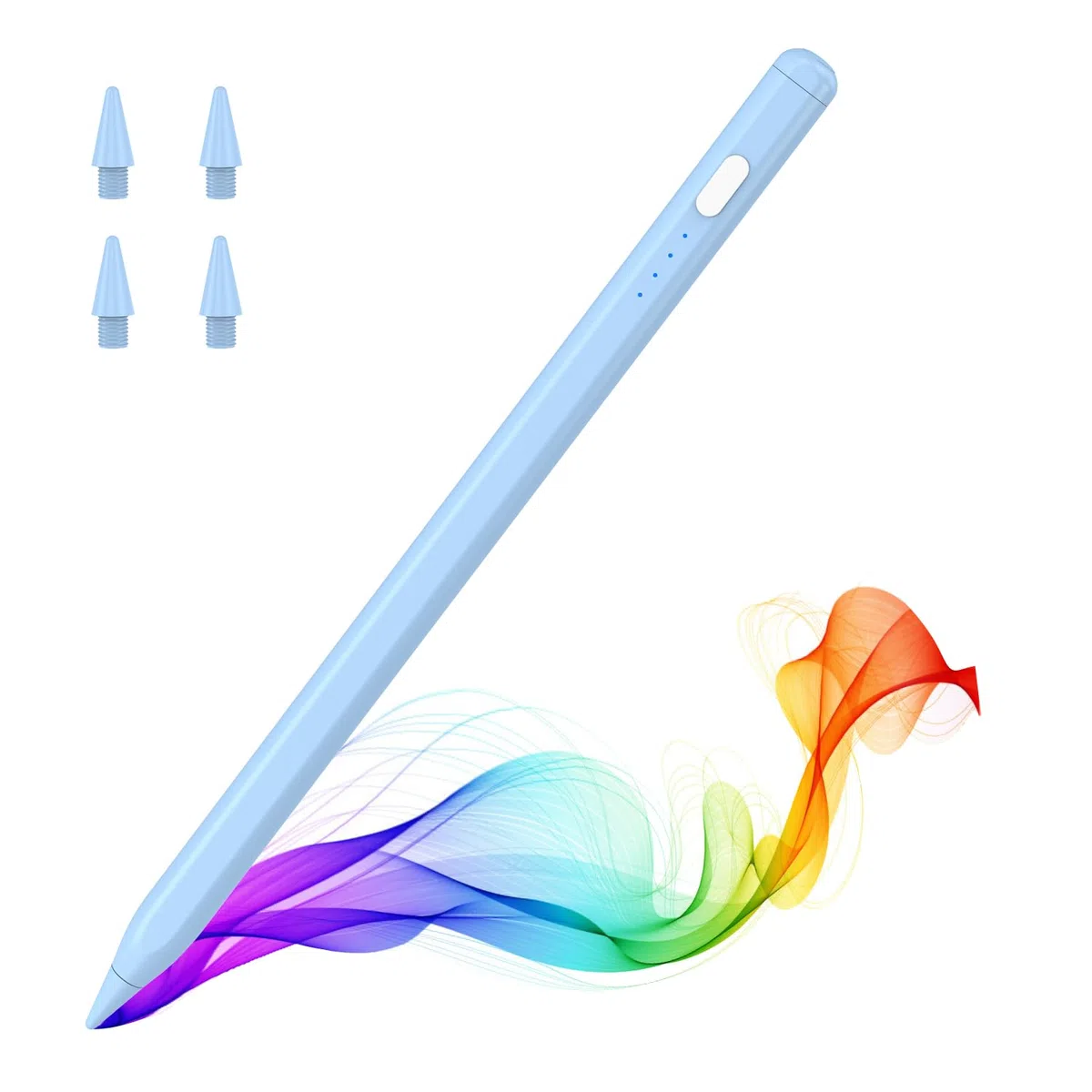 MoKo Matita per iPad (A16) 11a 10a generazione, penna stilo per Apple iPad 2018-2026 11/10/9/8/7/6/A16, Mini 7/6/5, Air M3/M2 11"/13"/5/4/3, Pro M4 13"/12,9"/27,9 cm. Sensibilità di inclinazione cm