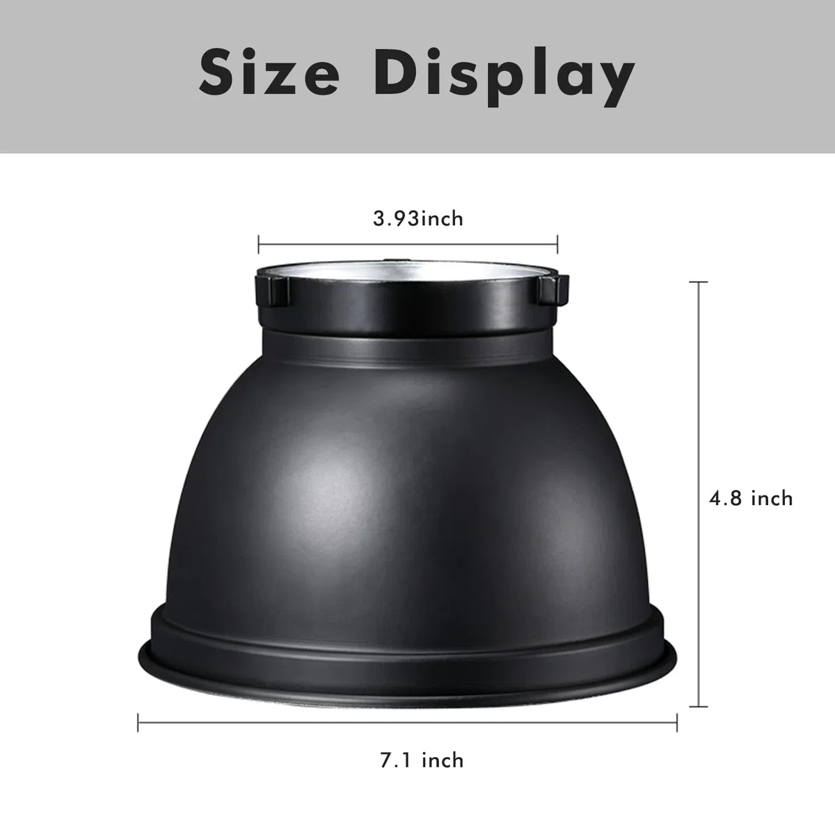 Godox Riflettore Bowens Mount Riflettore AD-R6 7" Modificatore di Luce Versatile per AD600, AD400Pro, MS200, MS300, SK400II, SK300II, SL60W, VL150, SL150W, e altro ancora