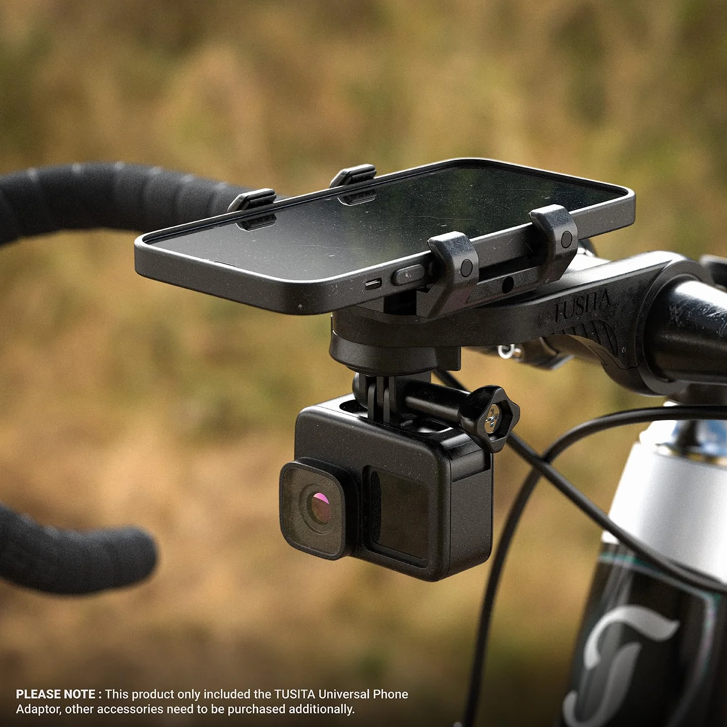 TUSITA Supporto per Telefono da Bicicletta Compatibile con Garmin Mount, 4.0"-6.9"