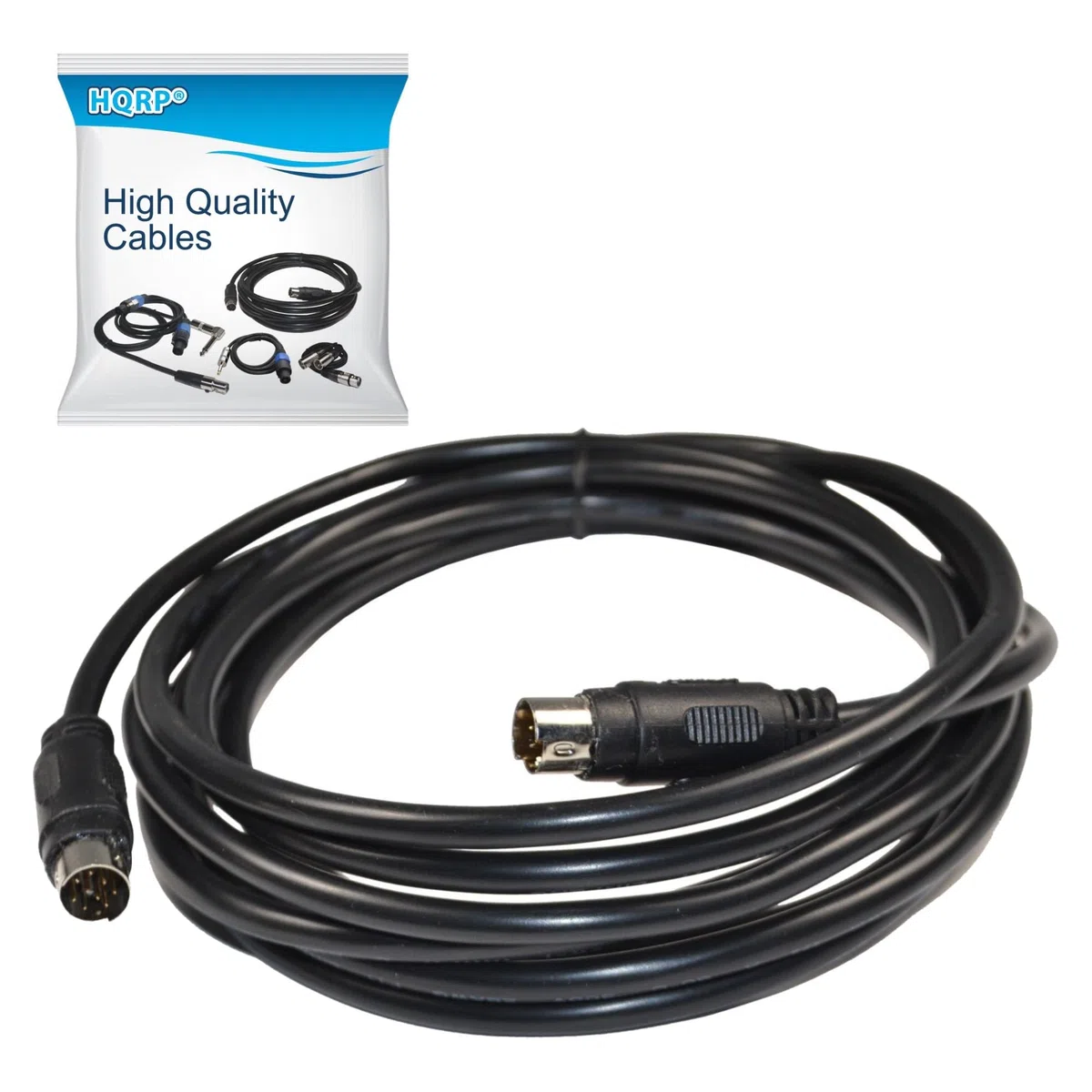 HQRP Cavo di ingresso audio mini-DIN maschio a 9 pin mini-DIN a 9 pin più HQRP Sottobicchiere