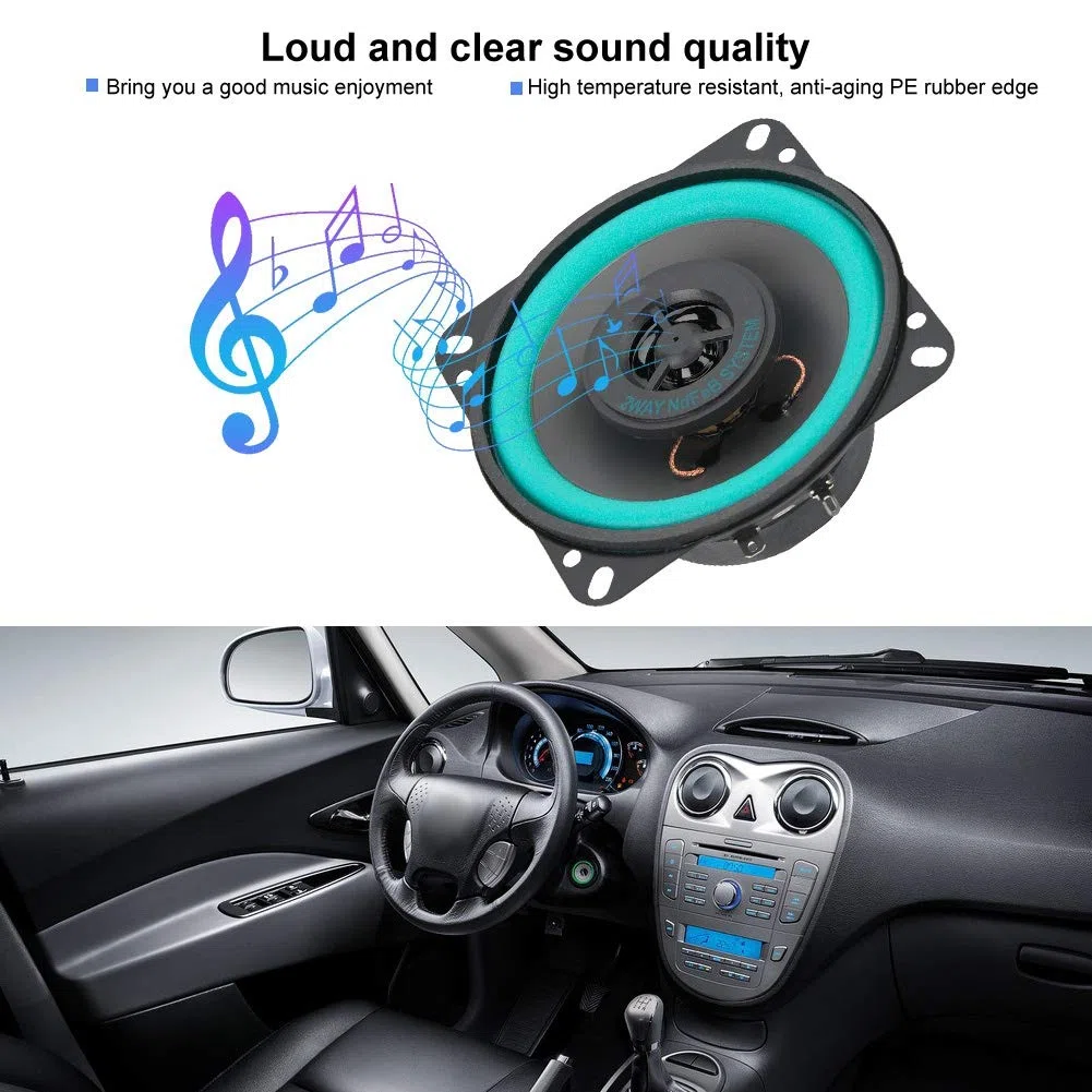 Altoparlanti Auto 10cm - Tweeter Diffusori 4 Pollici 100W Super Power Speaker