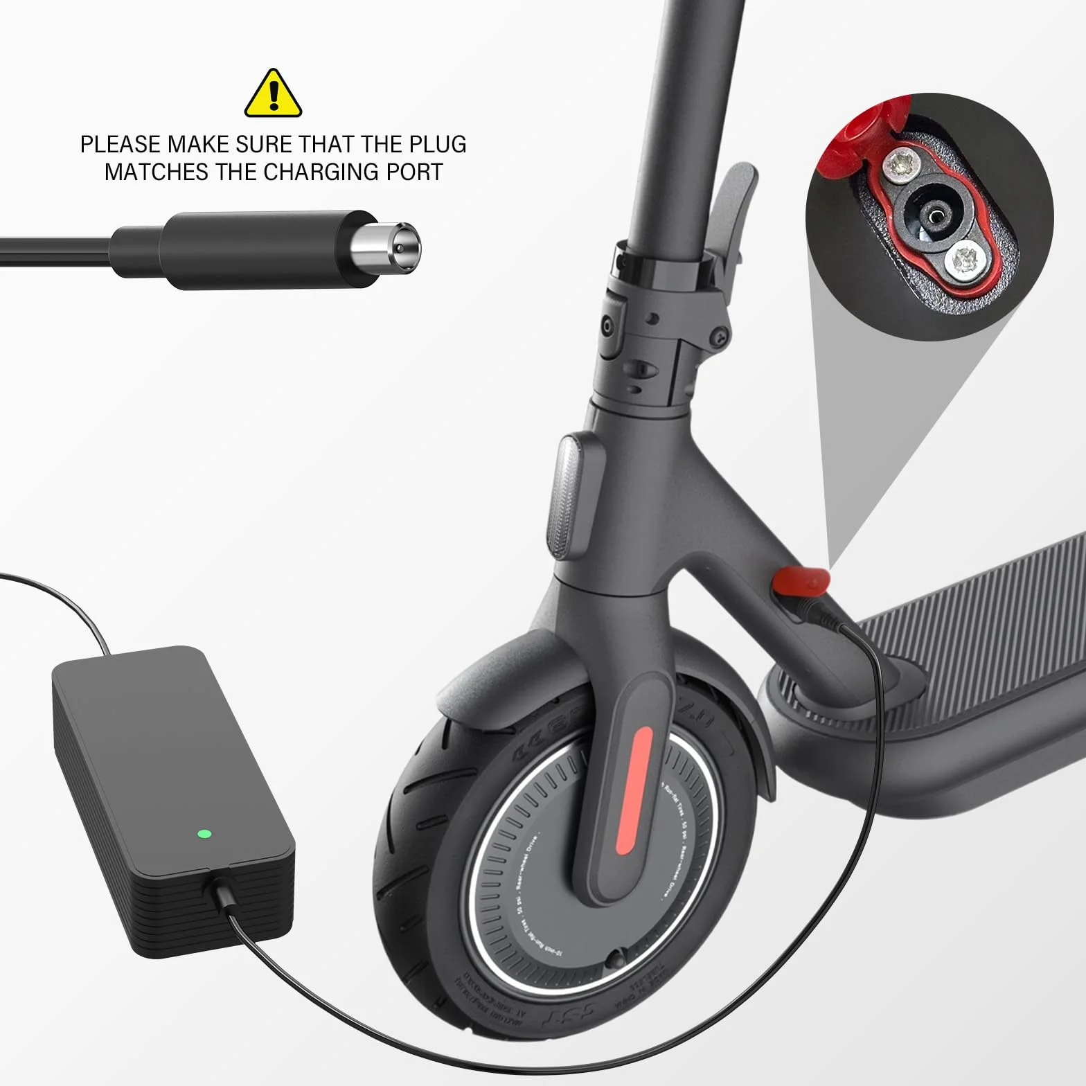 42V 2A Caricatore Monopattino, Caricabatterie Monopattino Compatibile con Xiaomi M365, M365 Pro, Pro 2, Mi 4, 4 Lite, 5 Elite, Serie di Ninebot Segway, Caricatore Rapido da 84 W
