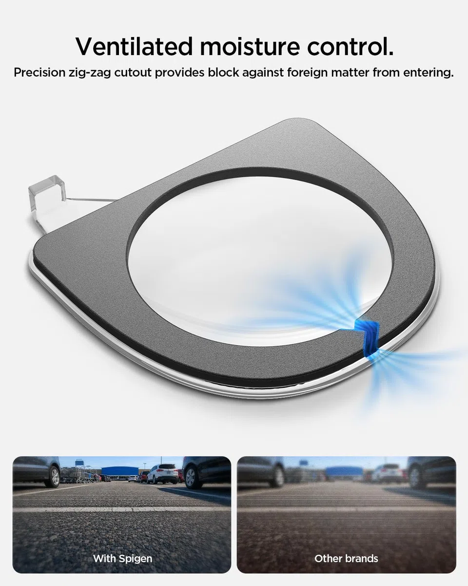 Spigen Protezione per Obiettivo Telecamera Anteriore per Tesla Model Y Juniper 2025-2026 (Standard/Premium/Performance), Copertura Fotocamera Paraurti Anteriore, Progettata per Accessori Tesla