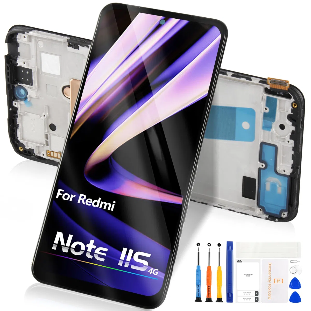 Atwist Schermo per Xiaomi Redmi Note 11s 4G LCD Display - per Redmi Note 11s 4G LCD Touch Screen 2201117SG 2201117SI 2201117SY 2201117SL Digitizer Vetro Assemblaggio Kits (Non per 5G, con Cornice)