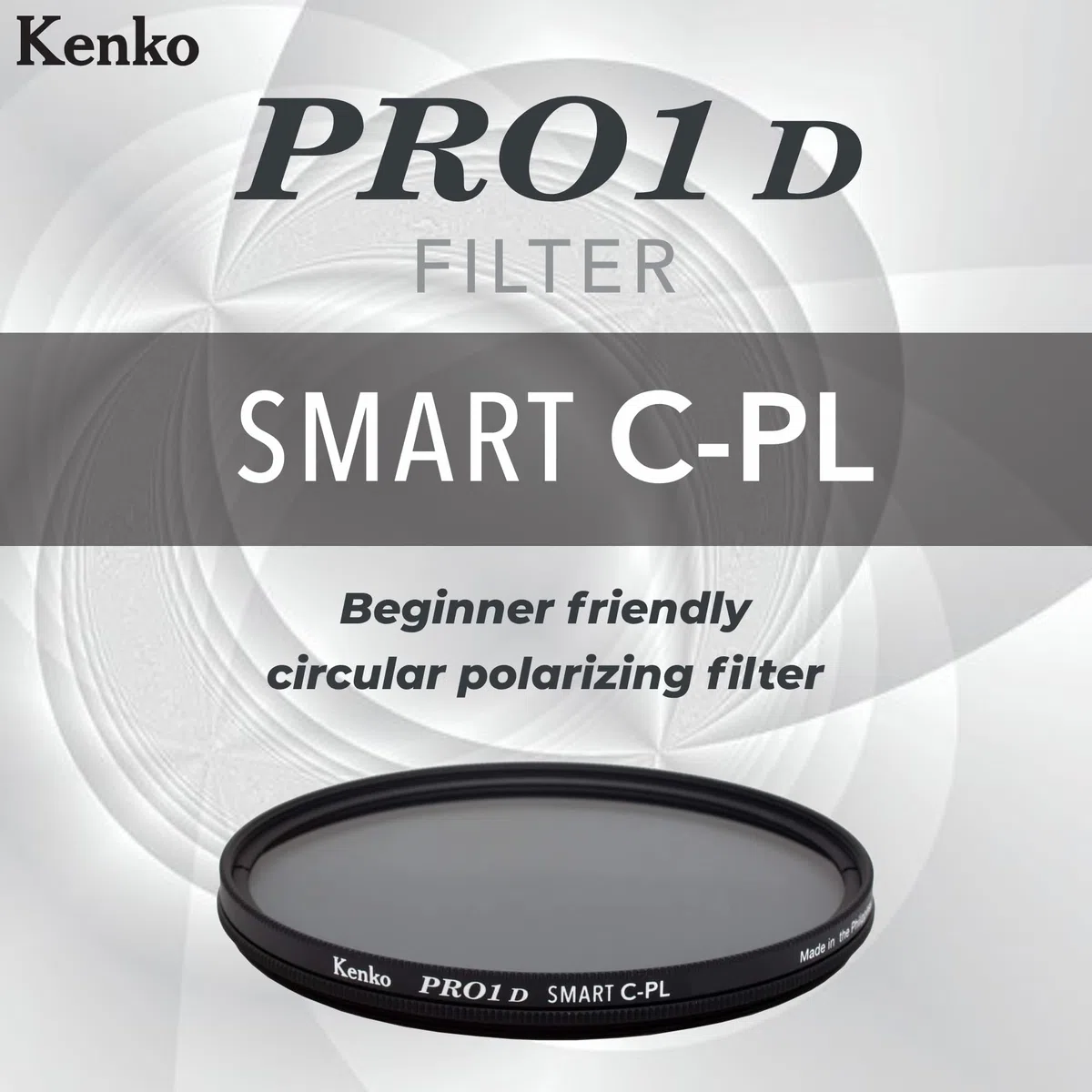 Kenko Filtri polarizzati PRO1D SMART C-PL 58mm, Miglioramento del contrasto, Controllo della riflessione, KE02-PSM1P58