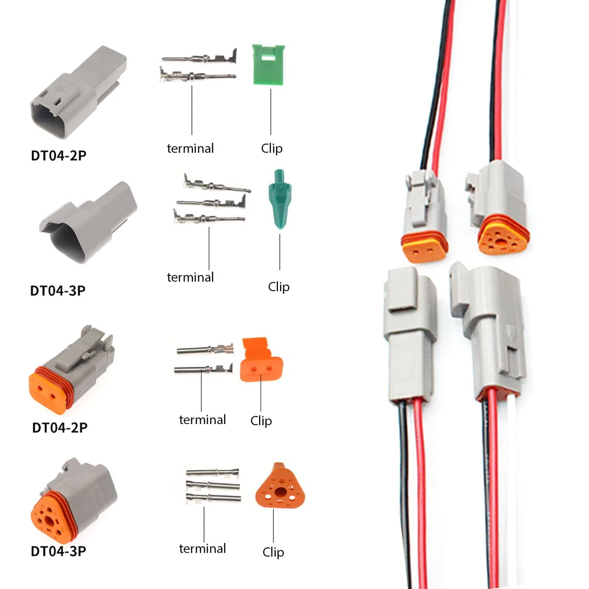 140 pezzi spina tedesca per auto: TOATELU 2/3/4/6 poli, connettore elettrico impermeabile per auto, moto, camion, barche