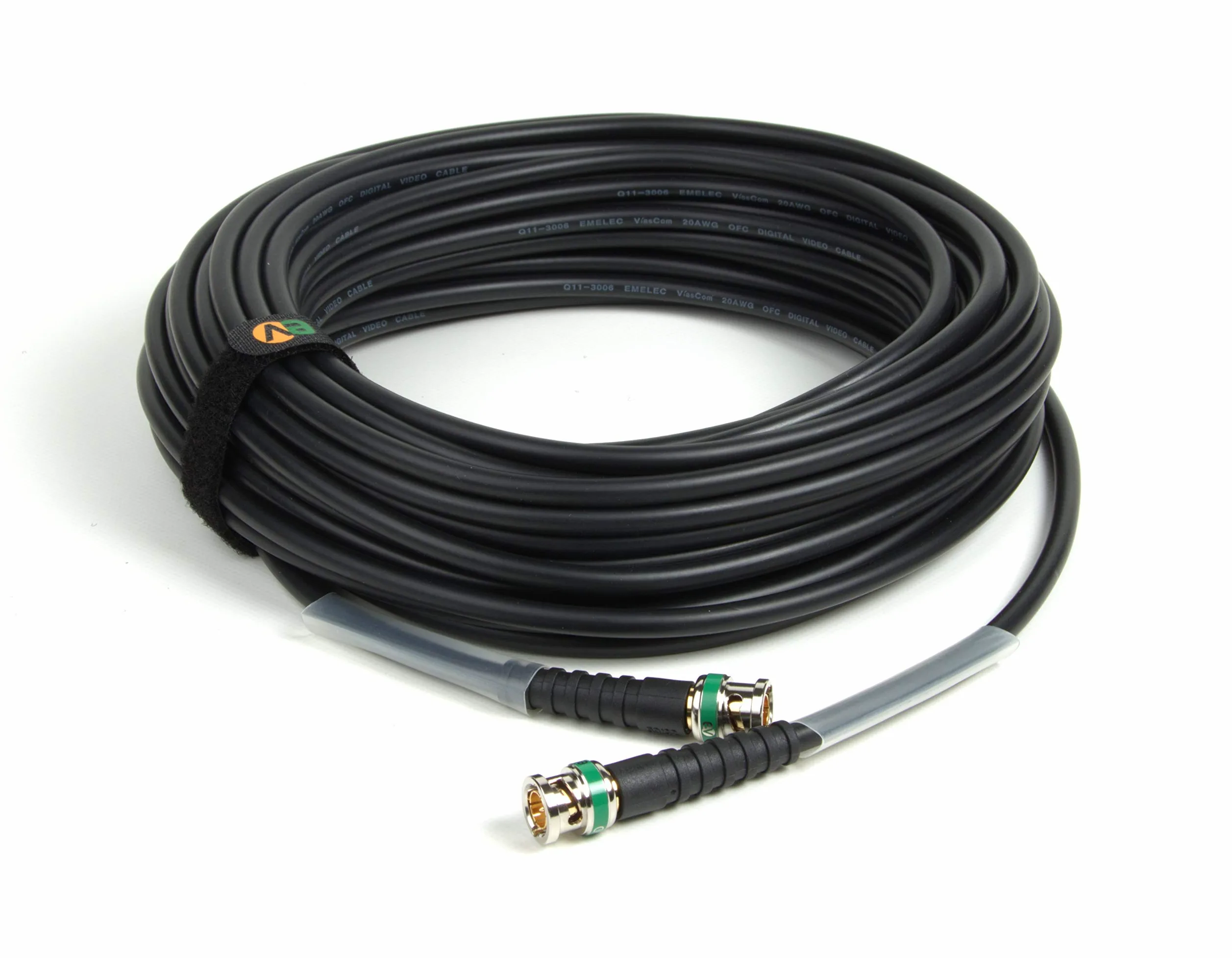 EQ3006N/0250-25,0 m Connessione Video 4K-UHD 12G-SDI (0,80/3,75/6,00) con BNC 4K-UHD - Driver Unifilare - Colore Nero - PVC flessibile