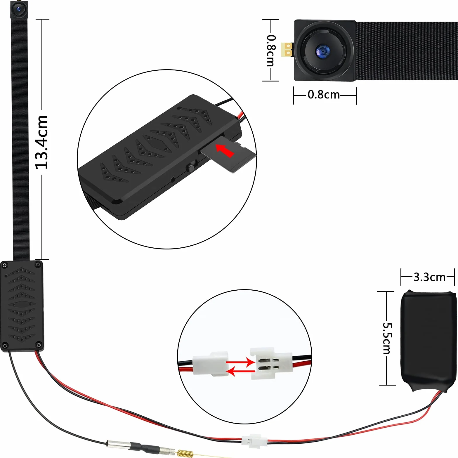 LXMIMI Mini Telecamera Wifi, HD 1080P Telecamera Spia supporto 2.4 e 5G WiFi con Rilevamento del Movimento per la Sicurezza Domestica Telecamera di Sorveglianza APP Vista Remota