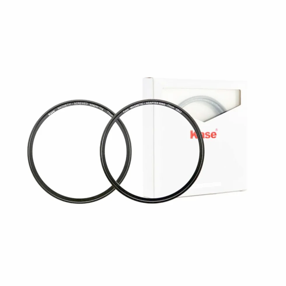 Kase DIY Magnetico Adattatore - Adattatore Magnetico 49mm per Filtri e Adattatore 49mm per Obiettivi,Compatibile con i Filtri Magnetici Revolution e i Filtri Magnetici