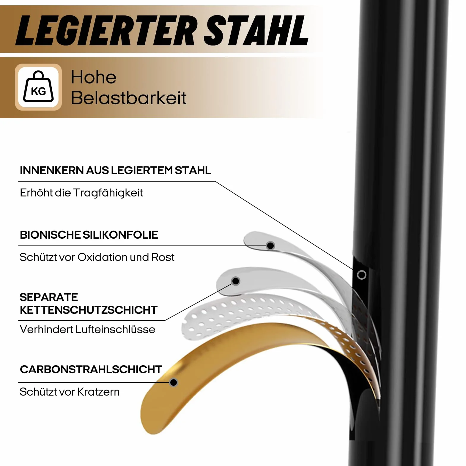 Supporto per proiettore letto e divano, lunghezza 20 cm, design nascosto, compatibile con proiettori XGI-MI Nebu-la Van-KYO Ep-Son (20 cm)