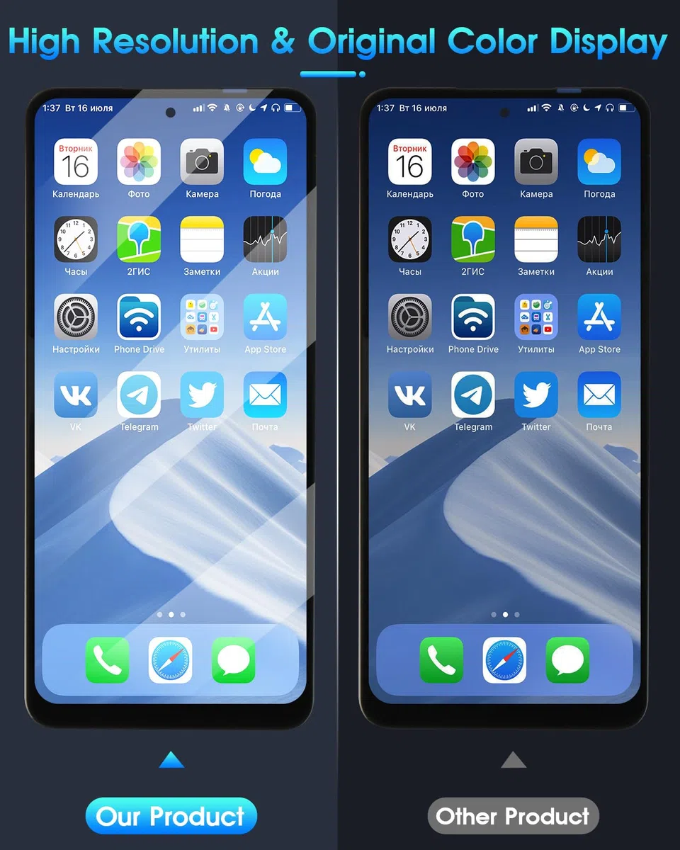 ARSSLY LCD Display per Oppo Realme C55 RMX3710 LCD Schermo per Realme C55 Digitazer Touch Screen Ricambio Assembly con Strumenti, 6,72"