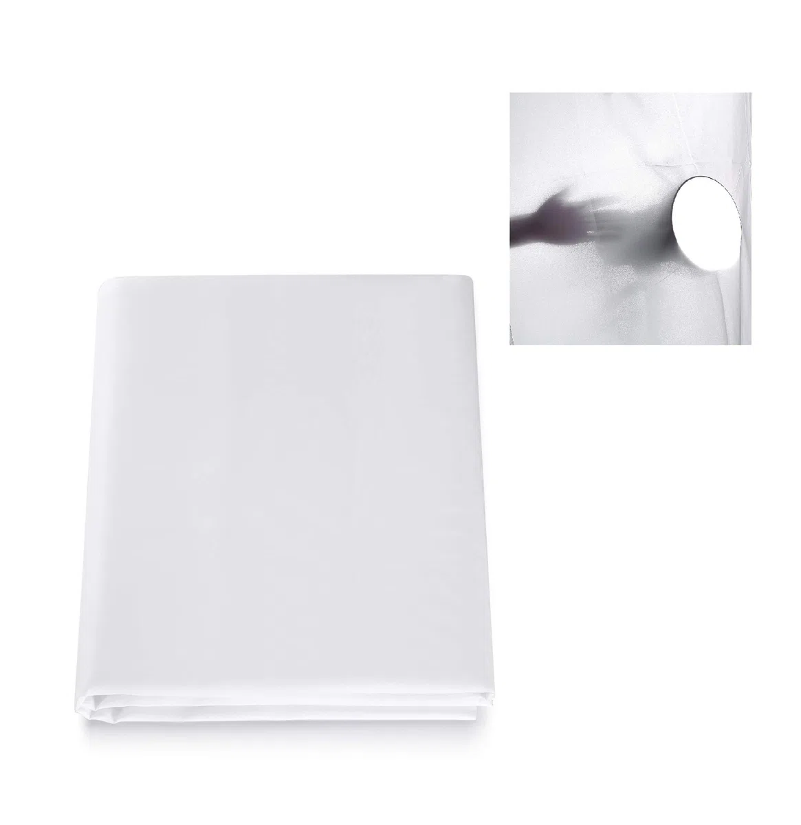 Selens 2 x 1,7 m diffusore in tessuto nylon seta bianca diffusione, senza cuciture, per illuminazione fotografica, softbox e tende luminose