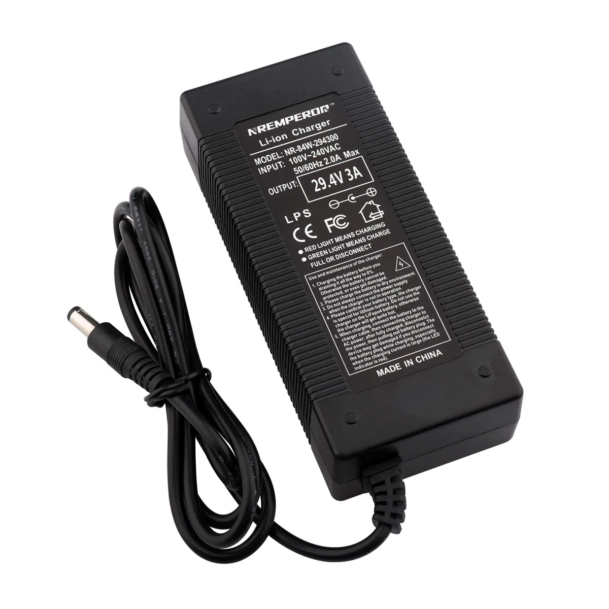 29,4V Caricabatteria per al Litio Per 25,2V 24V 7S Bici Batteria elettrica skateboard 29,4V 3A Caricabatteria per al Litio Per 25,2V 24V 7S Bici Batteria elettrica skateboard