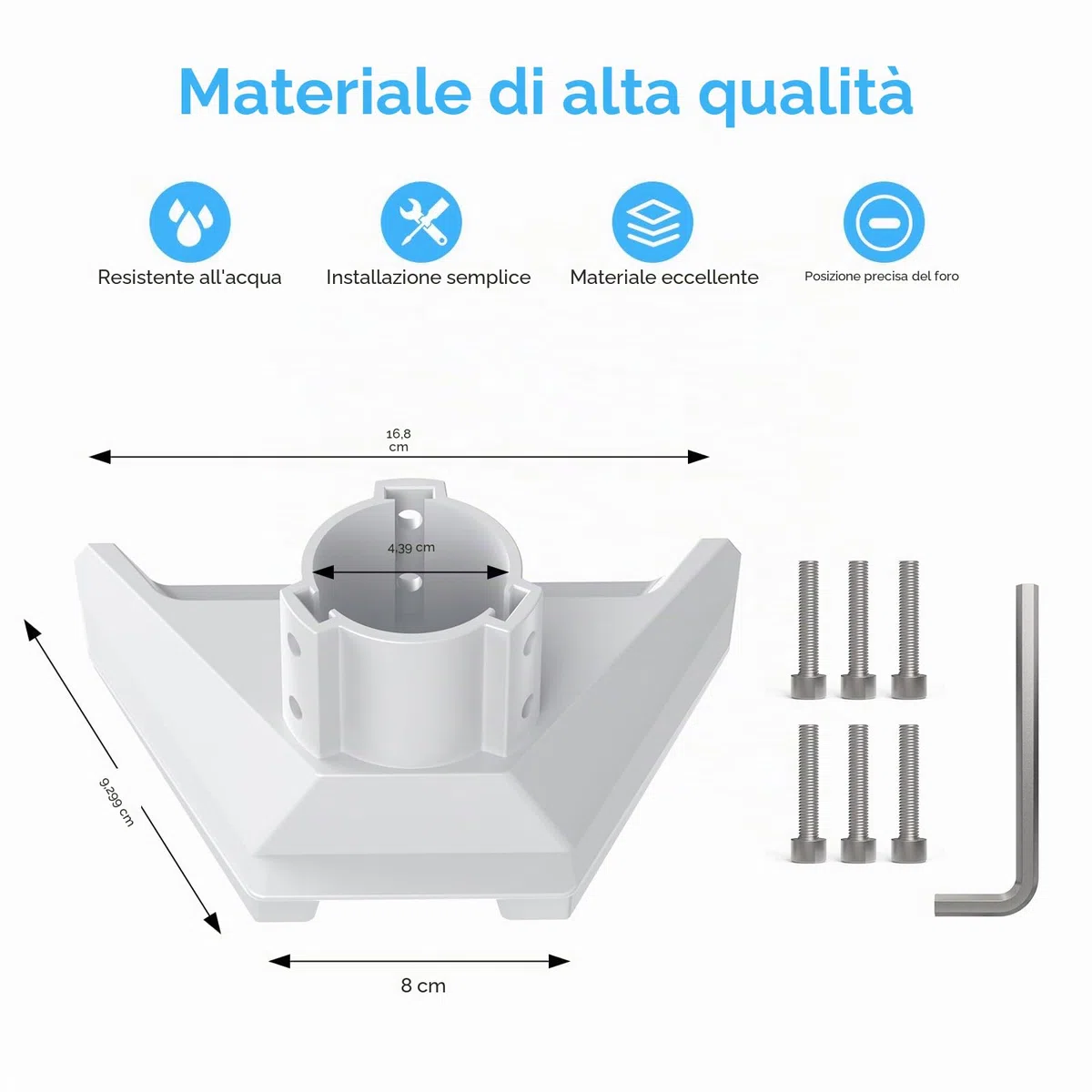 Starlink Mini Supporto, ASA Mini Starlink, Premium Starlink Mini accessorio per una facile installazione (1,22-1,73 pollici), compatibile con StarLink Standard Mini Dishy