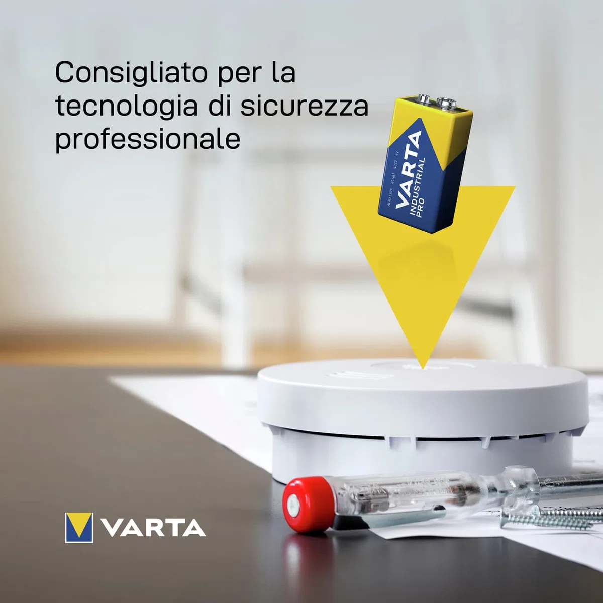 VARTA Industrial Batterie 9V Pacco di Batteria alcaline 6LR61 - Confezione da 20, Made in Germany
