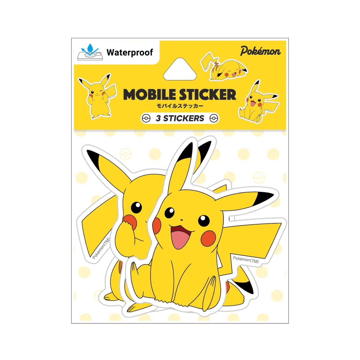 Gourmandies POKE-840A - Adesivo per cellulare Pokémon Pikachu