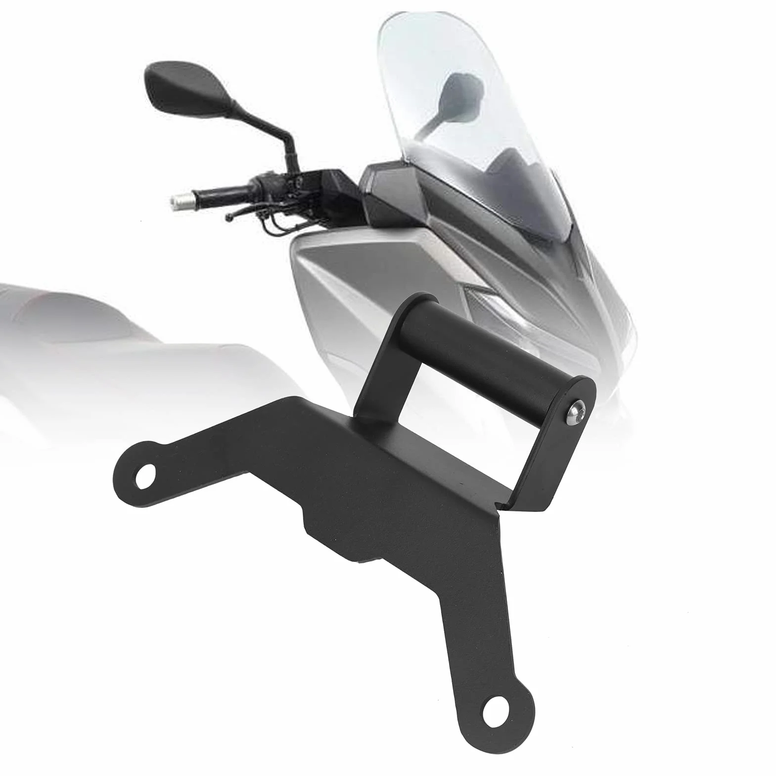 Supporto per navigatore Porta Cellulare per Moto,Supporto gps moto,ricambio in alluminio di precisione lavorato a CNC per Xmax 250/300/500 2018‑2021
