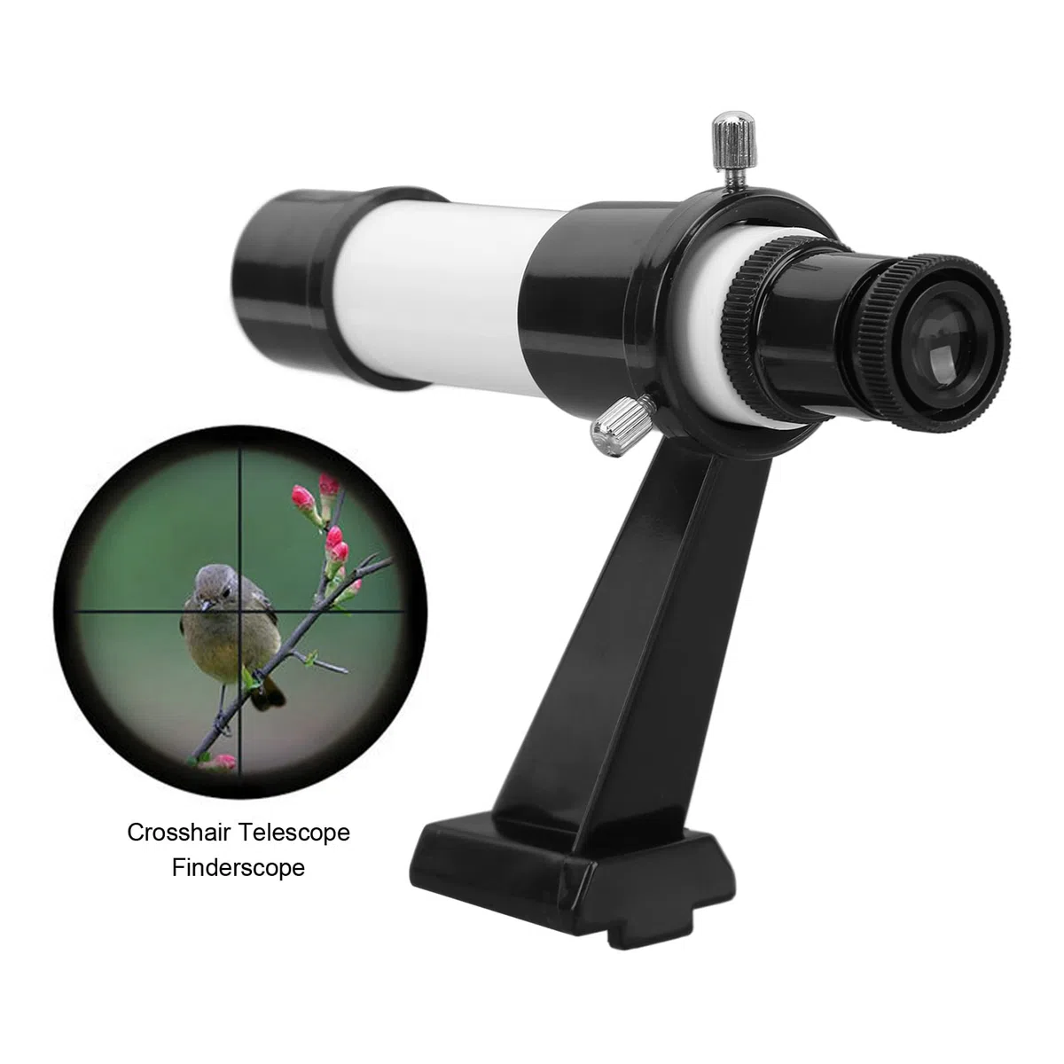 Cannocchiale del Cercatore del Telescopio Astronomico 5X 5x24 con Supporto di Base in Linea - Mirino Portatile per L'Osservazione
