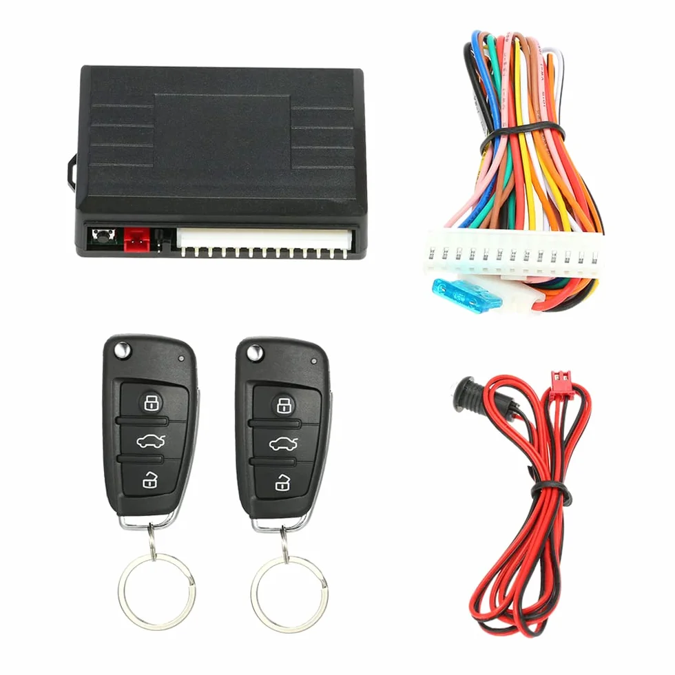 Shkalacar Sistema di chiusura centralizzata per blocco porta auto, universale Sistema di chiusura centralizzata con telecomando