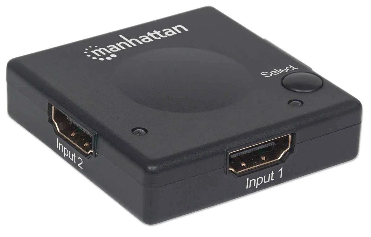 Manhattan 207911 HDMI video switch - Video Switches (HDMI, 1.3b, Black, Plastic, 5 m, 480i,480p,576i,576p,720p,1080i,1080p)