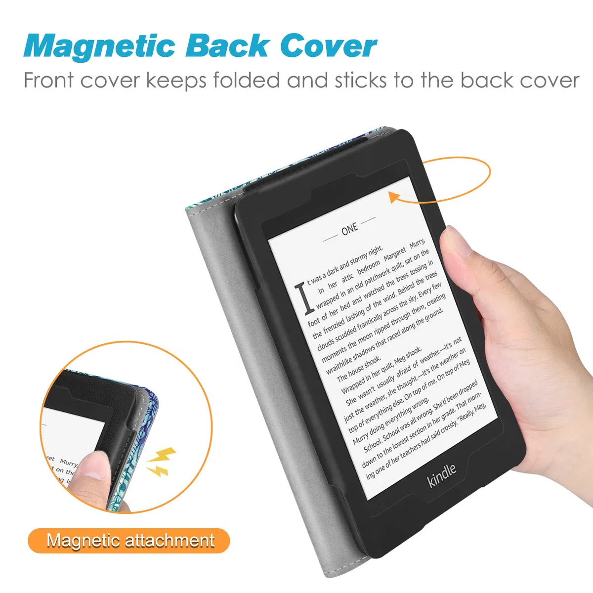 FINTIE Custodia per 6" Kindle Paperwhite (10ª generazione 2018 & All Generazione 2012-2017) - Premium PU Stand Cover Protettiva Card Slot e Hand Strap con Funzione Auto Sveglia/Sonno, Emerald