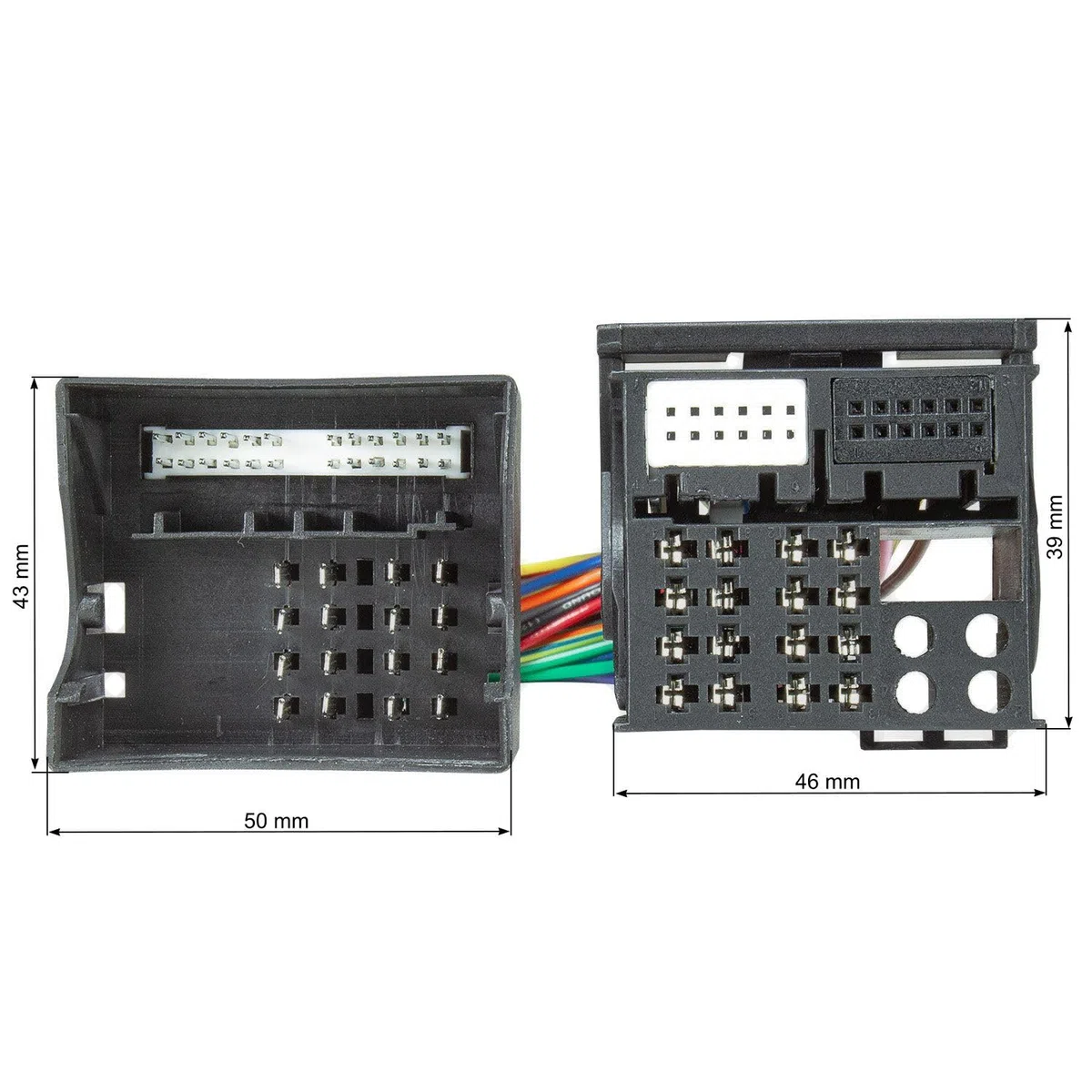tomzz Audio 7000-042 Cavo adattatore radio Quadlock prolunga alimentazione + altoparlante 30 cm connettore Quadlock maschio a femmina