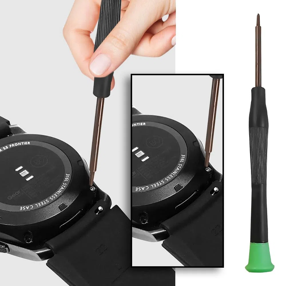 Batteria di ricambio per Samsung Gear S3 Frontier (SM-R760, R770, R765), Gear S3 Classic, EB-BR760ABE GH43-04699A, 430 mAh, con kit di strumenti di riparazione professionali