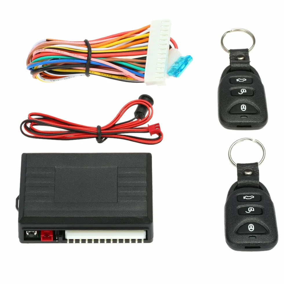 Shkalacar Porta Sistema Telecomando Auto, Chiusura Centralizzata Auto Universale Centrale Box Car Kit con Il Tasto del Tronco di Rilascio Per Auto Senza Chiave