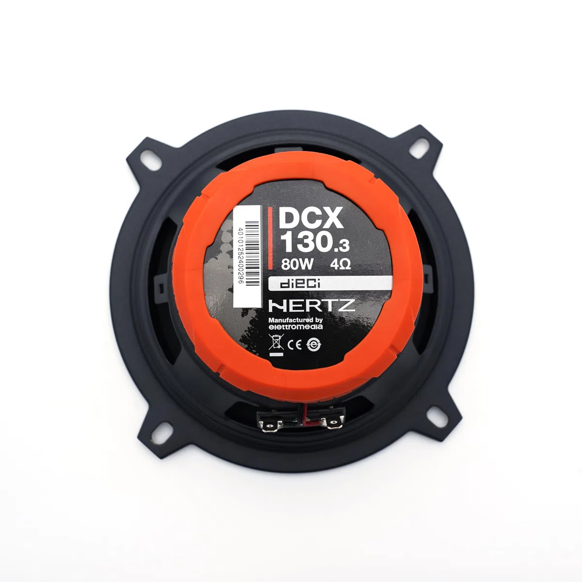 Hertz DCX 130.3 – Coppia di altoparlanti coassiali auto 2 vie da 130 mm, 80W di potenza massima, cono in polipropilene e tweeter PEI integrato