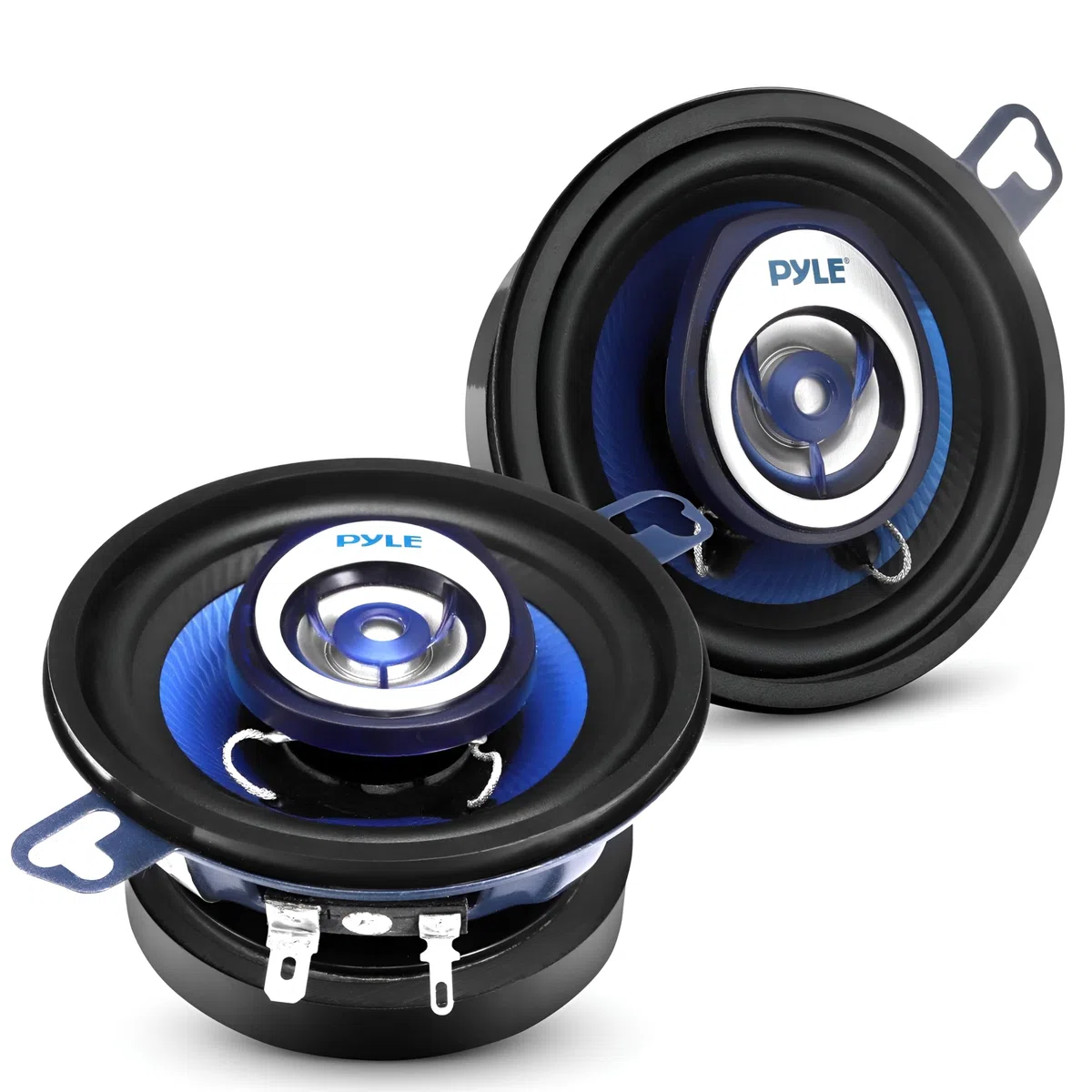 Pyle Stereo Casse Auto 2-Vie Universali, 120 Watt, Altoparlanti Coassiali 8.9 Centimetri, Montaggio Rapido OEM, Compatibili per Porte/Pannelli Laterali Veicoli