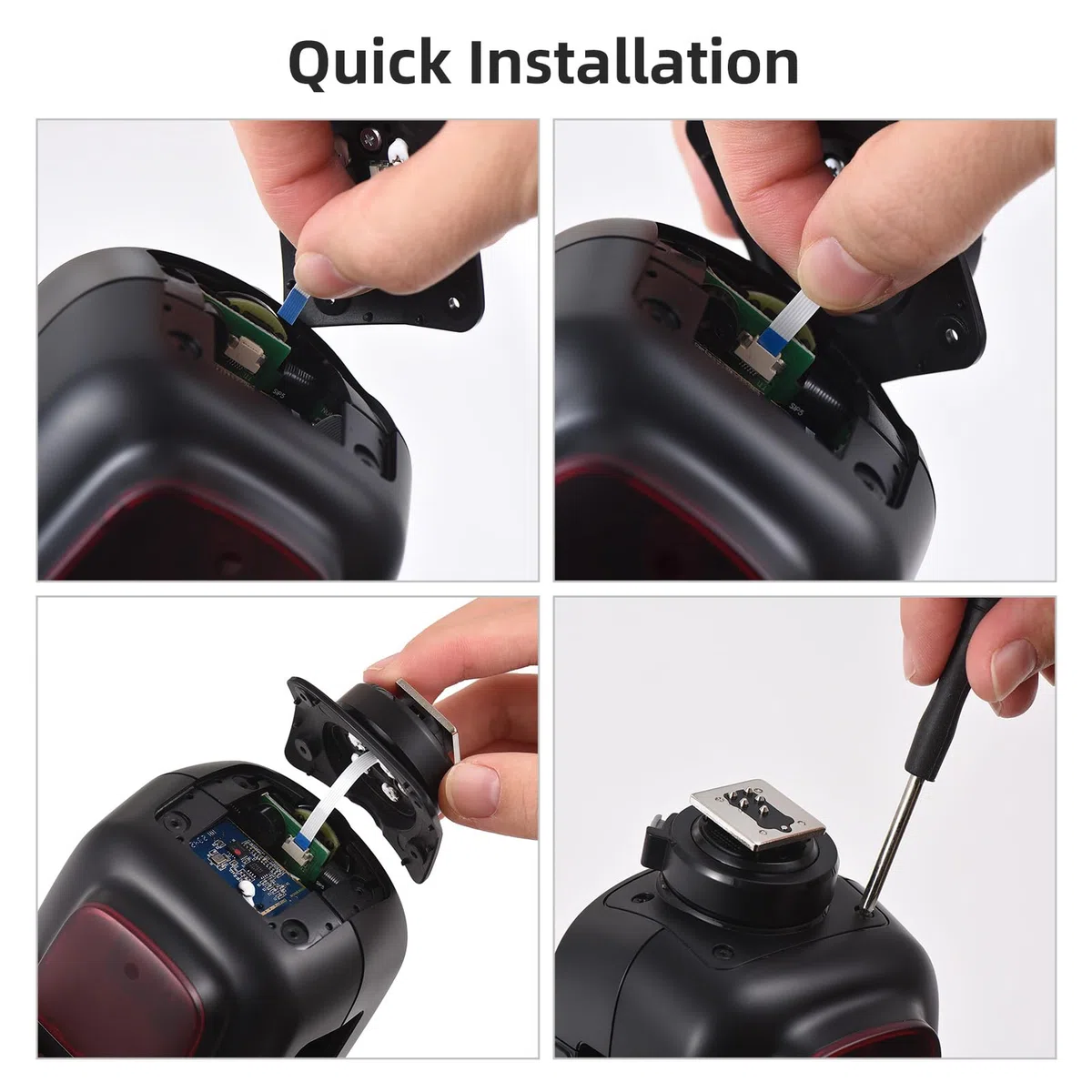 Godox Piede di Montaggio per Hot Shoe Compatibile Con Parti di Riparazione del Flash della Fotocamera V1C Speedlite